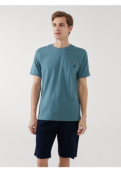 Yeni Sezon Standart Kalip Erkek Pijama Takimi - S55551Z8