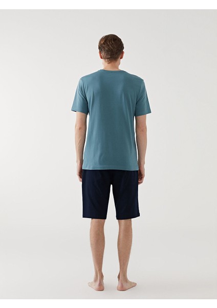 Yeni Sezon Standart Kalip Erkek Pijama Takimi - S55551Z8