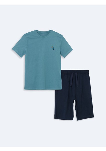 Yeni Sezon Standart Kalip Erkek Pijama Takimi - S55551Z8