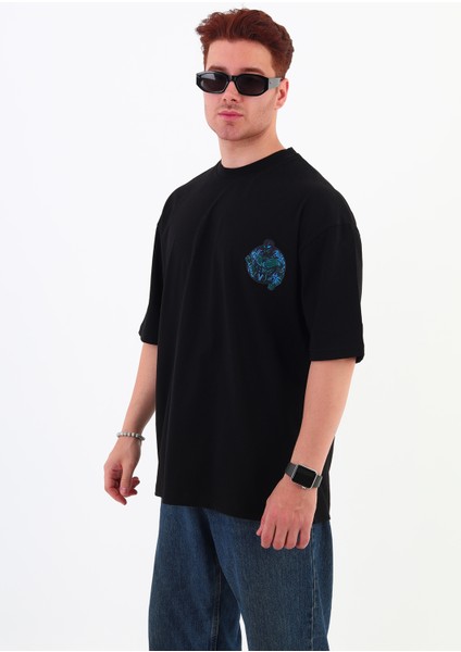 Fabulous-Oversize Tişört | Sırt Baskılı – Minimal Göğüs Desenli Unisex Tshirt