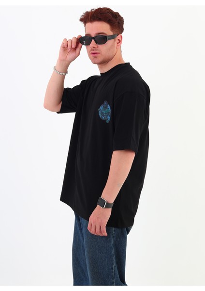 Fabulous-Oversize Tişört | Sırt Baskılı – Minimal Göğüs Desenli Unisex Tshirt