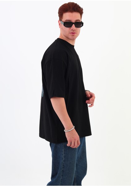 Fabulous-Oversize Tişört | Sırt Baskılı – Minimal Göğüs Desenli Unisex Tshirt