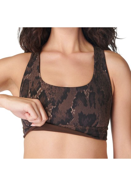 Super Soft Reversible Kadın Kahverengi Yoga Bra fiyatları