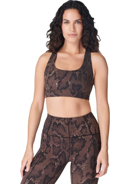 Super Soft Reversible Kadın Kahverengi Yoga Bra indirimleri