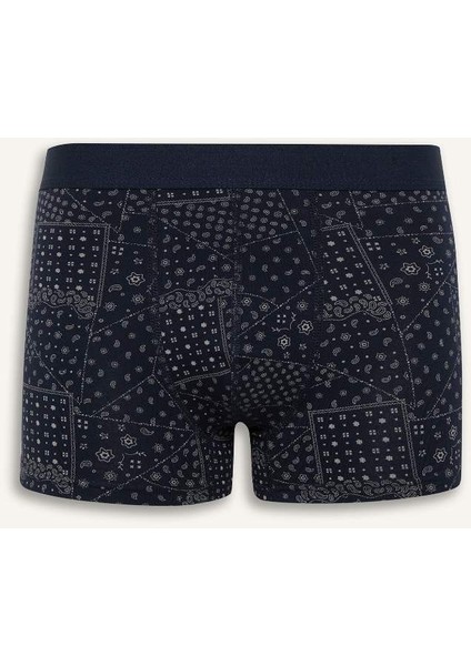 Yeni Sezon Regular Fit Şal Desenli 3'lü Boxer