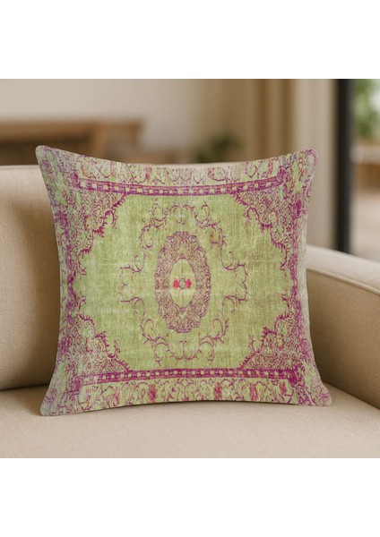 Eski Kilim Desenli Baskı Kırlent Kılıfı fiyatları
