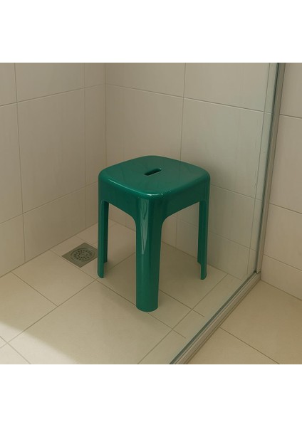 Tabure Sağlam Plastik Kırılmaya Dayanıklı Bahçe, Balkon ,banyo Yeşil fırsatları