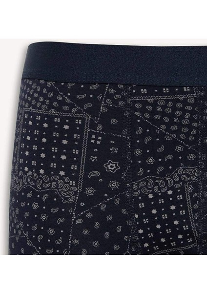 Yeni Sezon Regular Fit Şal Desenli 3'lü Boxer