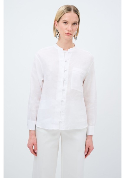 Cepli Keten Gömlek