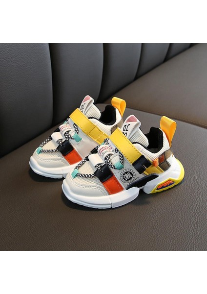 Junisteps Renkli Rahat Nefes Alabilir Cırtlı Günlük Çocuk Spor Ayakkabı - Beyaz fırsatları