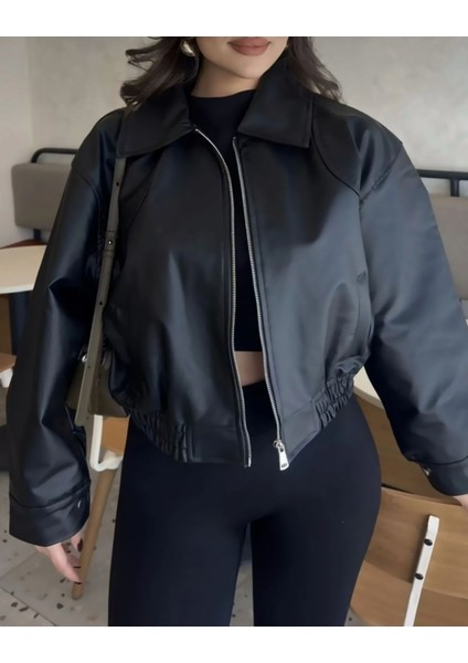 Kadın Deri Bomber Ceket fırsatları