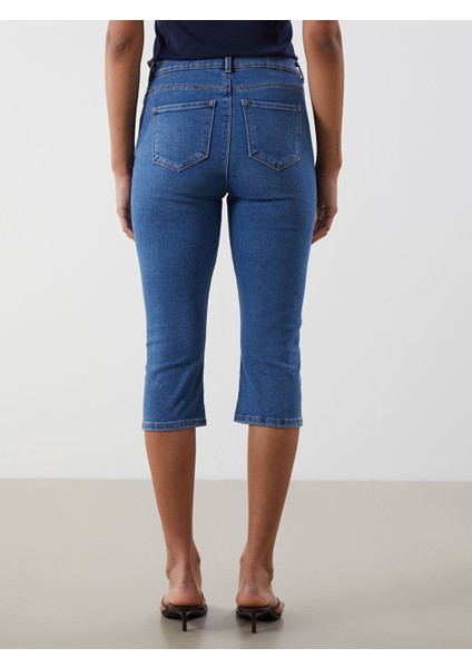 Yeni Sezon Dar Fit Kadin Jean Kapri - S5DN06Z8 fırsatları