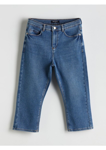 Yeni Sezon Dar Fit Kadin Jean Kapri - S5DN06Z8 indirimleri