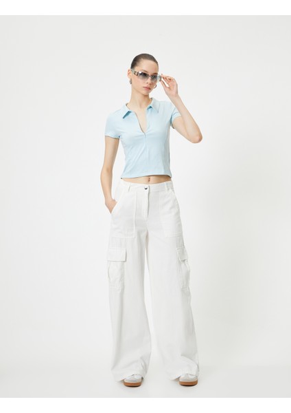 Yeni Sezon Fermuarlı Polo Tişört Kısa Kollu Slim Fit fiyatları