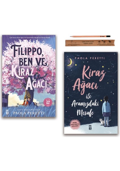 Filippo Ben ve Kiraz Ağacı - Kiraz Ağacı ile Aramızdaki Mesafe Paola Peretti Set 2 Kitap