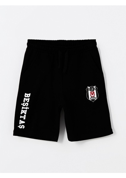 Yeni Sezon Beli Lastikli Besiktas Baskili Erkek Cocuk Sort - S4M398Z4