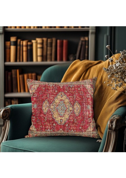 Kilim Motifli Kırlent – Canlı Renkli ve Dayanıklı Kumaş