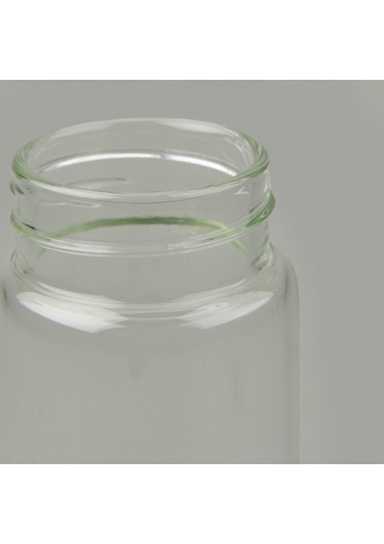 H2O Metal Kapaklı Cam Matara - Şeffaf / Gri - 450 ml fırsatları