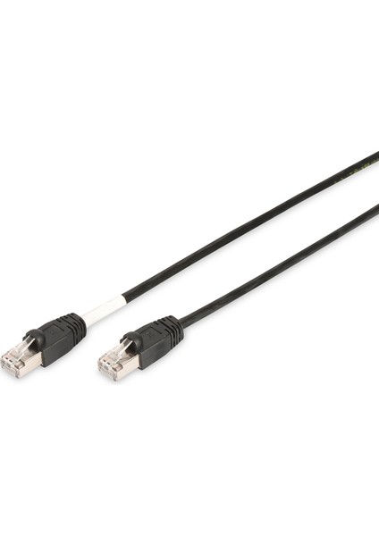Cat 6 S-Ftp Dış Mekan Patch Kablosu, Cu, Pe Awg 27/7, Siyah Renk, 5 Metre digitus Cat 6 S-Ftp Outdoor Patch Cord, Cu, Pe Awg 27/7, Length 5 M, Black Sheath Color