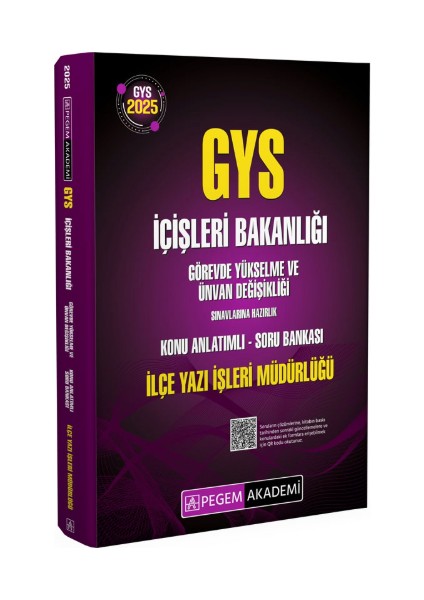 2025 Içişleri Bakanlığı Görevde Yükselme ve Ünvan Değişikliği Ilçe Yazı Işleri Müdürlüğü Soru Bankası