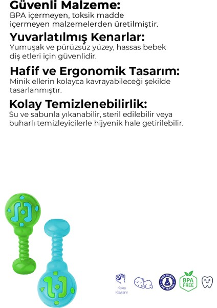 Marakas Çıngırak 2'li Set