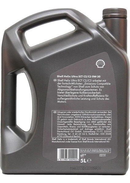 Helix Ultra Ect C2/c3 0W-30 5 Lt Motor Yağı