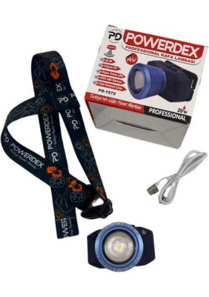 PD-1572 20 Watt Profesyonel Sensörlü Kafa Feneri