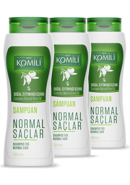 Normal Saçlar Için Vegan Temel Bakım Şampuanı 3'lü Set- - 3 x 500 ml modelleri