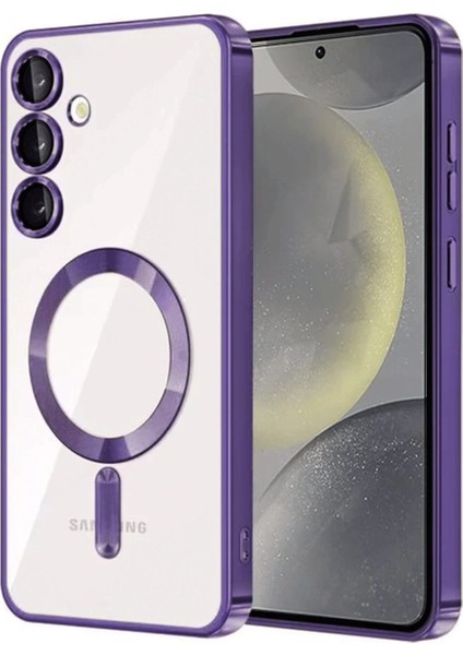 Samsung Galaxy S24 Plus Kılıf Kross Magneticsafe Kapak - Mor Bstmy