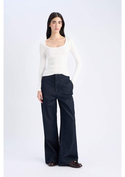 Yeni Sezon Slim Fit Dar Kesim Basic Düz Fitilli Kaşkorse Uzun Kollu Beyaz Tişört fiyatları