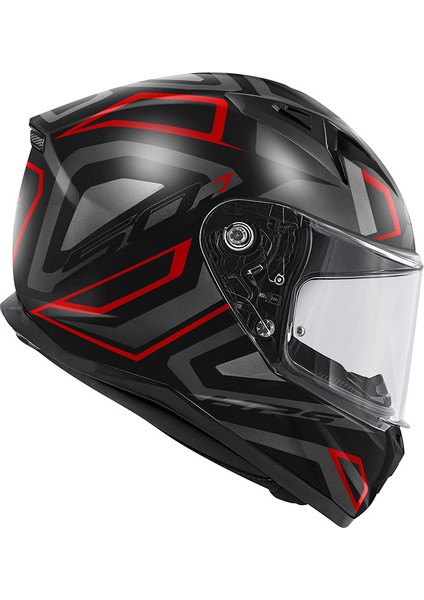 Gıvı 50.7 Proton Mat Tıtanıum-Kırmızı Kask