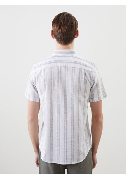 Yeni Sezon Regular Fit Erkek Dokulu Gomlek - S5JJ73Z8