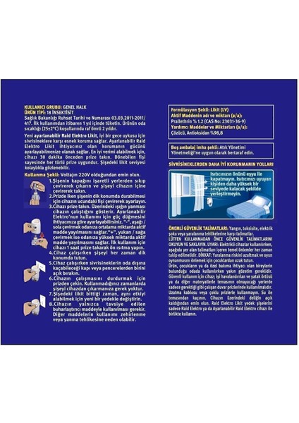 Raid Mini Set - 30 Gece Elektrolikit Ayarlanabilir Makine Set 21 ml (4741)
