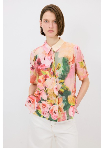 Yanları Yırtmaçlı Gömlek