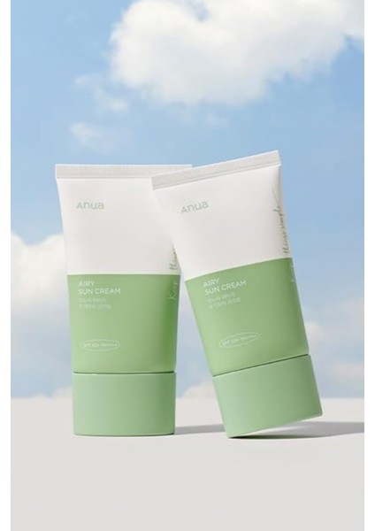 Airy Sun Cream SPF50+ Pa++++ - Güçlü Uv Korumalı Yatıştırıcı & Onarıcı Güneş Kremi fiyatları