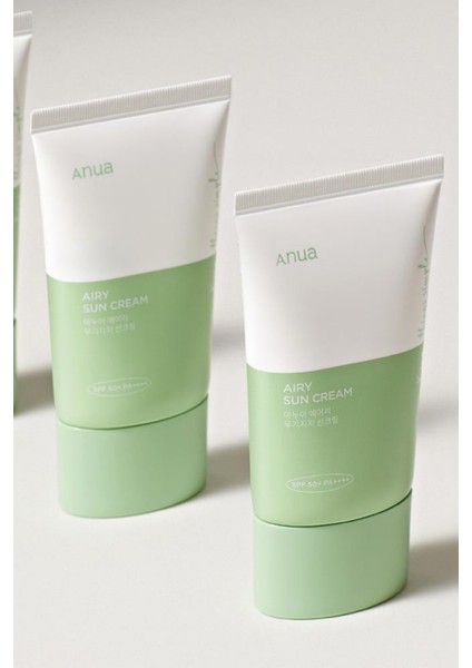 Airy Sun Cream SPF50+ Pa++++ - Güçlü Uv Korumalı Yatıştırıcı & Onarıcı Güneş Kremi fırsatları
