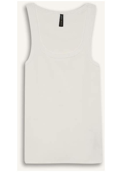 Yeni Sezon Slim Fit Dar Kesim Basic Düz Yuvarlak Yaka Fitilli Kaşkorse Atlet