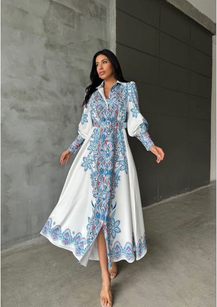 Atlas Kumaş Elbise (Kemer Dahildir) fiyatları