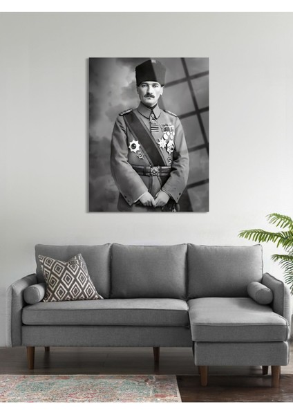 Atatürk Cam Tablo - Cam Tablolar - Atatürk Tablo - Atatürk Portresi - Atatürk Tablosu - ATA063