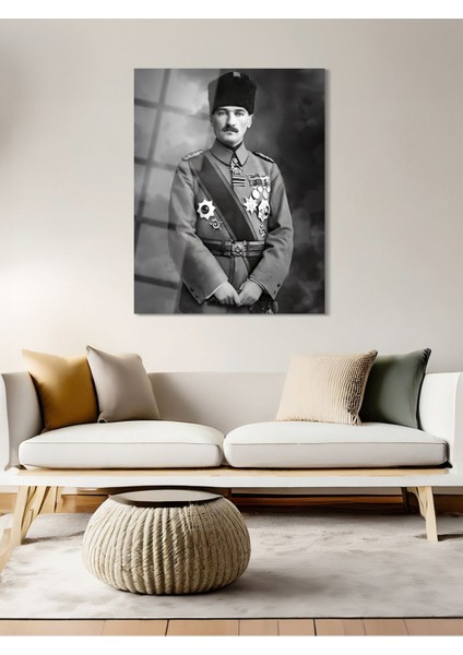 Atatürk Cam Tablo - Cam Tablolar - Atatürk Tablo - Atatürk Portresi - Atatürk Tablosu - ATA063