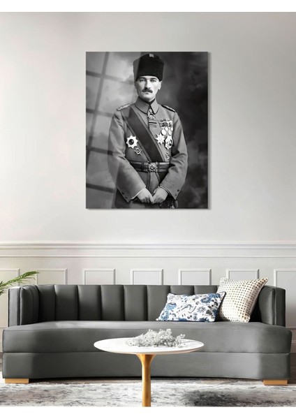 Atatürk Cam Tablo - Cam Tablolar - Atatürk Tablo - Atatürk Portresi - Atatürk Tablosu - ATA063
