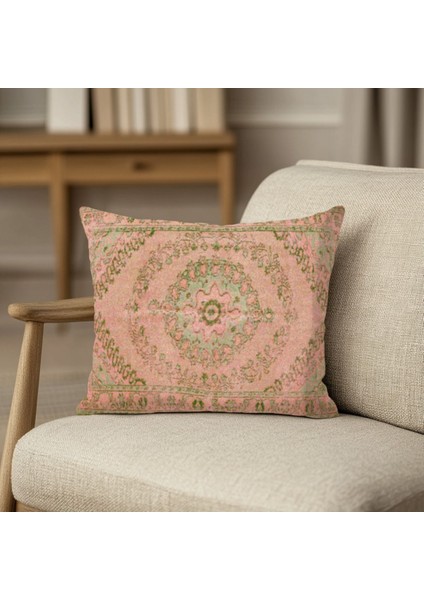 Vintage Halı Desenli, Çift Yüzlü Kırlent Kılıfı modelleri