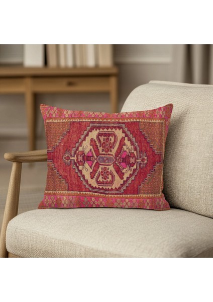 Desenli Dijital Baskılı Modern Kırlent Kılıfı Kare