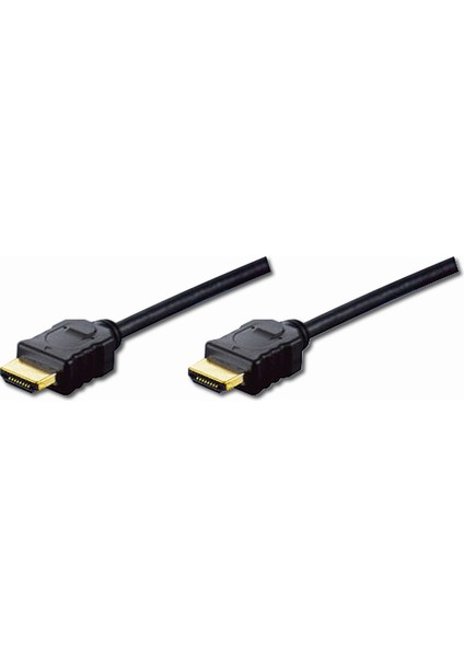 HDMI High Speed With Ethernet Bağlantı Kablosu (Hdmı 1.3), Full Hd, 1080P, HDMI Tip A - HDMI Tip A , 3 Metre, Çift Kat Zırhlı, Altın Kaplama, Siyah Renk