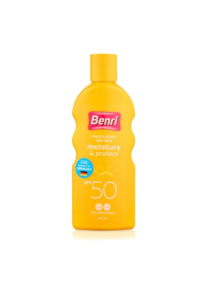 Nem & Koruma Güneş Sütü Spf 50 – Yüksek Güneş Koruması ve Nem Desteği, 150 ml