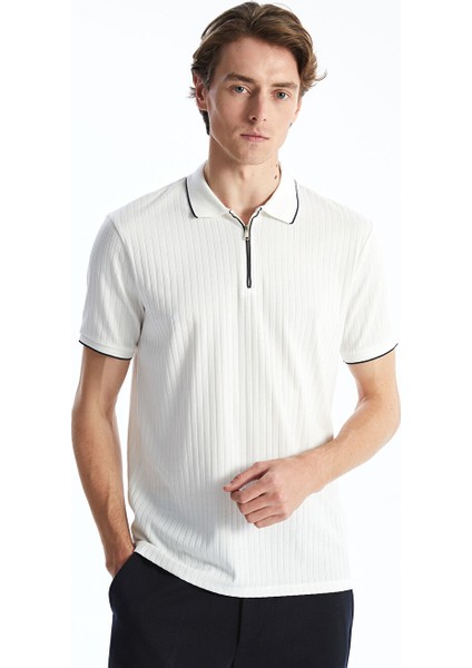 Yeni Sezon Polo Yaka Kisa Kollu Penye Erkek Tisort - S53481Z8