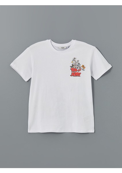 Yeni Sezon Bisiklet Yaka Tom & Jerry Baskili Kadin Tisort - S5GV59Z8 indirimleri