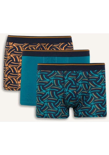 Yeni Sezon Regular Fit Baskılı 3'lü Boxer
