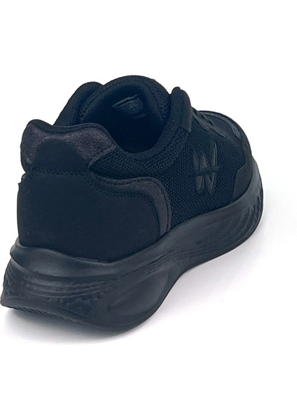 Kadın Siyah Hafif Fileli Günlük Rahat Sneaker Spor Ayakkabı
