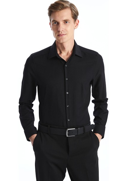 Yeni Sezon Slim Fit Uzun Kollu Oxford Erkek Gomlek - S50570Z8
